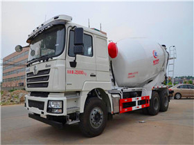 陜汽德龍12方攪拌車(chē)廠家發(fā)車(chē)圖片